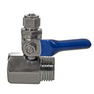Under-sink in-line T connector 3/4" to 1/4" for water filters